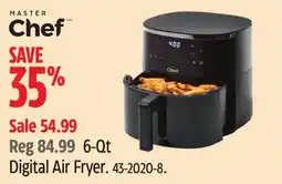 Canadian Tire Master Chef Digital Air Fryer offer