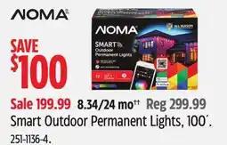 Canadian Tire NOMA Smart Outdoor Permanent Lights, 100' offer