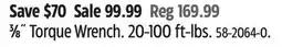 Canadian Tire 3⁄8˝ Torque Wrench offer