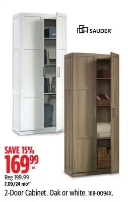 Canadian Tire Sauder 2-Door Cabinet offer
