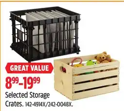 Canadian Tire Selected Storage Crates offer