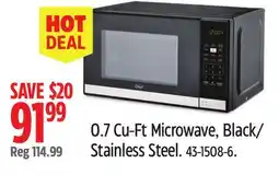Canadian Tire 0.7 Cu-Ft Microwave, Black/Stainless Steel offer