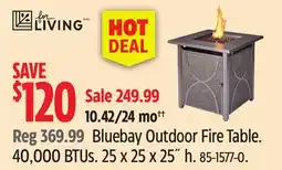 Canadian Tire For Living Bluebay Outdoor Fire Table offer