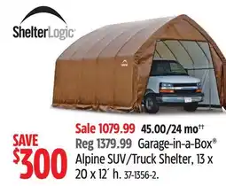 Canadian Tire Garage-in-a-Box Alpine SUV/Truck Shelter offer