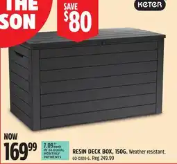 Canadian Tire RESIN DECK BOX offer