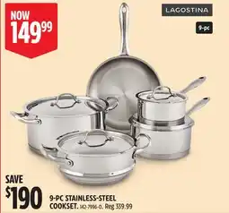 Canadian Tire 9-PC STAINLESS-STEEL COOKSET offer