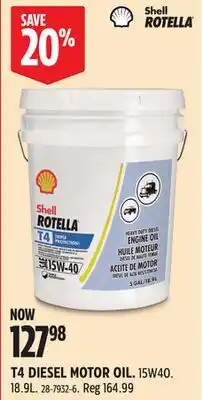 Canadian Tire T4 DIESEL MOTOR OIL offer