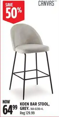 Canadian Tire KOEN BAR STOOL, GREY offer