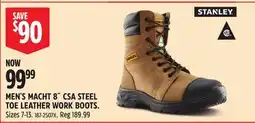 Canadian Tire MEN'S MACHT 8˝ CSA STEEL TOE LEATHER WORK BOOTS offer