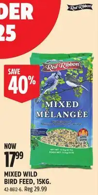 Canadian Tire RED RIBBON MIXED WILD BIRD FEED, 15KG offer