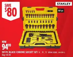 Canadian Tire 197-PG BLACK CHROME SOCKET SET offer
