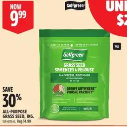 Canadian Tire ALL-PURPOSE GRASS SEED offer