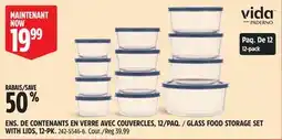 Canadian Tire GLASS FOOD STORAGE SET WITH LIDS offer