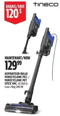Canadian Tire PURECYCLONE PET STICK VAC offer
