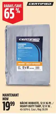 Canadian Tire Mastercraft HEAVY-DUTY TARP offer
