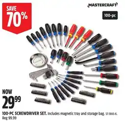 Canadian Tire 100-PC SCREWDRIVER SET offer