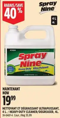 Canadian Tire HEAVY-DUTY CLEANER/DEGREASER offer