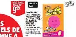 Canadian Tire SCRUB DADDY ALL-PURPOSE, DUAL-SIDE SCRUBBER & CLEANING SPONGE offer