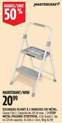 Canadian Tire 2-STEP METAL FOLDING STEPSTOOL offer