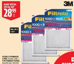 Canadian Tire 3M 3-PK FURNACE FILTERS offer