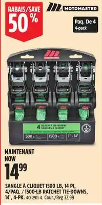Canadian Tire 1500-LB RATCHET TIE-DOWNS offer