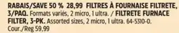 Canadian Tire FILTRETE FURNACE FILTER offer