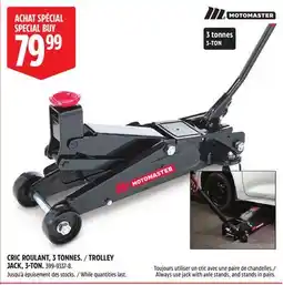 Canadian Tire Motomaster TROLLEY JACK, 3-TON. 3 offer