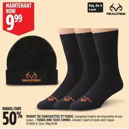 Canadian Tire TOQUE AND SOCK COMBO offer