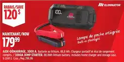 Canadian Tire Motomaster 3000A JUMP STARTER. 88.8Wh lithium battery offer