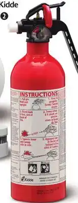 Canadian Tire KIDDE KITCHEN/GARAGE 5BC/2-LB FIRE EXTINGUISHER offer