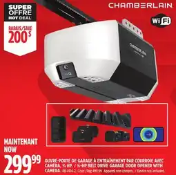 Canadian Tire 3⁄4-HP BELT DRIVE GARAGE DOOR OPENER WITH CAMERA offer