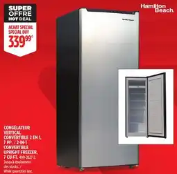 Canadian Tire CONVERTIBLE UPRIGHT FREEZER offer