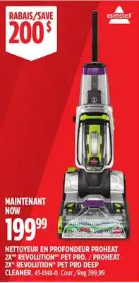 Canadian Tire Bissell 2X REVOLUTION PET PRO DEEP CLEANER offer