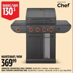 Canadian Tire GRILL TURISMO CONVERTIBLE BBQ. 58,000 BTUs. 5 burners + side burner offer
