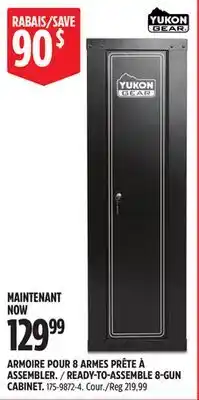 Canadian Tire READY-TO-ASSEMBLE 8-GUN CABINET offer