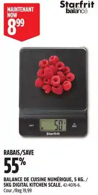Canadian Tire Starfrit 5KG DIGITAL KITCHEN SCALE offer