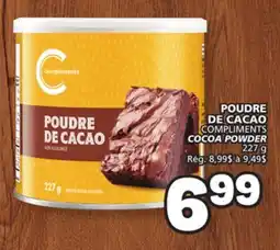 Marché Bonichoix COMPLIMENTS COCOA POWDER offer