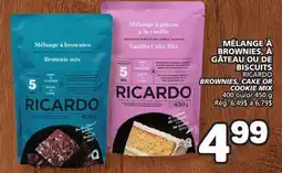 Marché Bonichoix RICARDO BROWNIES, CAKE OR COOKIE MIX offer