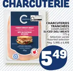 Marché Bonichoix COMPLIMENTS SLICED DELI MEATS offer
