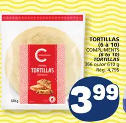 Marché Bonichoix COMPLIMENTS (6 to 10) TORTILLAS offer