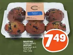 Marché Bonichoix MUFFINS COMPLIMENTS offer