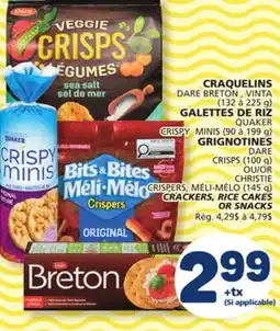 Marché Bonichoix CRACKERS, RICE CAKES OR SNACKS offer