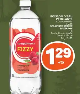 Marché Bonichoix COMPLIMENTS FIZZY SPARKLING WATER BEVERAGE offer