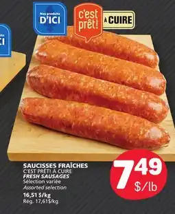 Marché Bonichoix SAUCISSES FRAÎCHES C'EST PRET! A CUIRE offer