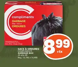 Marché Bonichoix COMPLIMENTS GARBAGE BAG offer