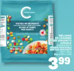 Marché Bonichoix MÉLANGE DE LEGUMES POUR SPAGHETTI SURGELÉ offer