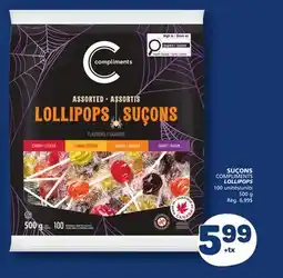 Marché Bonichoix COMPLIMENTS LOLLIPOPS offer