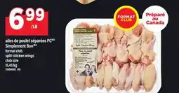 Maxi AILES DE POULET SÉPARÉES PC SIMPLEMENT BON | SPLIT CHICKEN WINGS offer