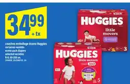 Maxi COUCHES EMBALLAGE ÉCONO HUGGIES | ECONO PACK DIAPERS, N-8, 60-208 un offer