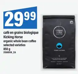 Maxi CAFÉ EN GRAINS BIOLOGIQUE KICKING HORSE | ORGANIC WHOLE BEAN COFFEE offer